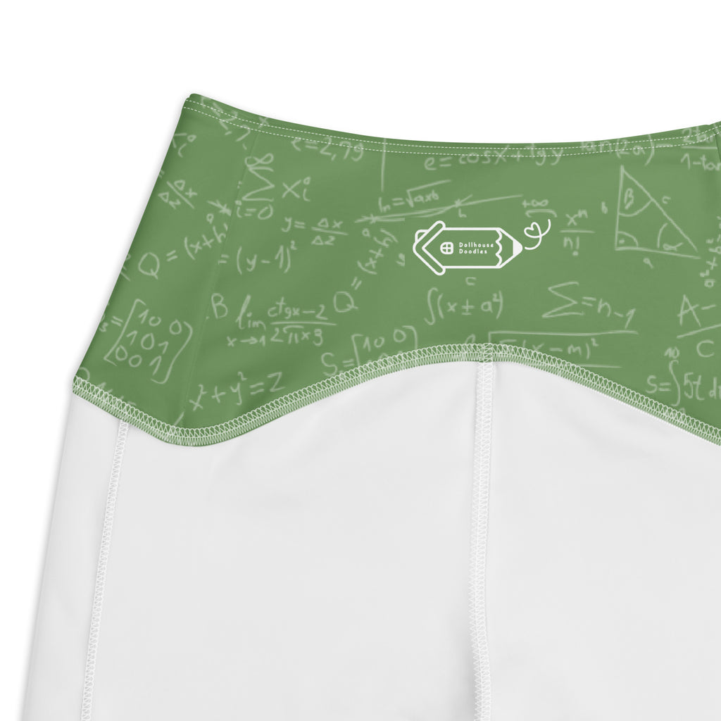 RECYCLED High Waist Pocket Leggings - 'Teacher's Pet'