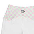 RECYCLED High Waist Pocket Leggings - 'Bubblegum Diner'