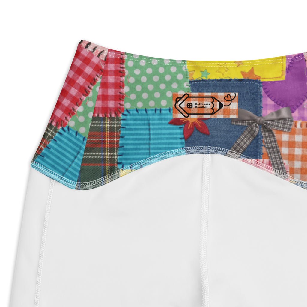 RECYCLED High Waist Pocket Leggings - 'Perfect Patchwork'