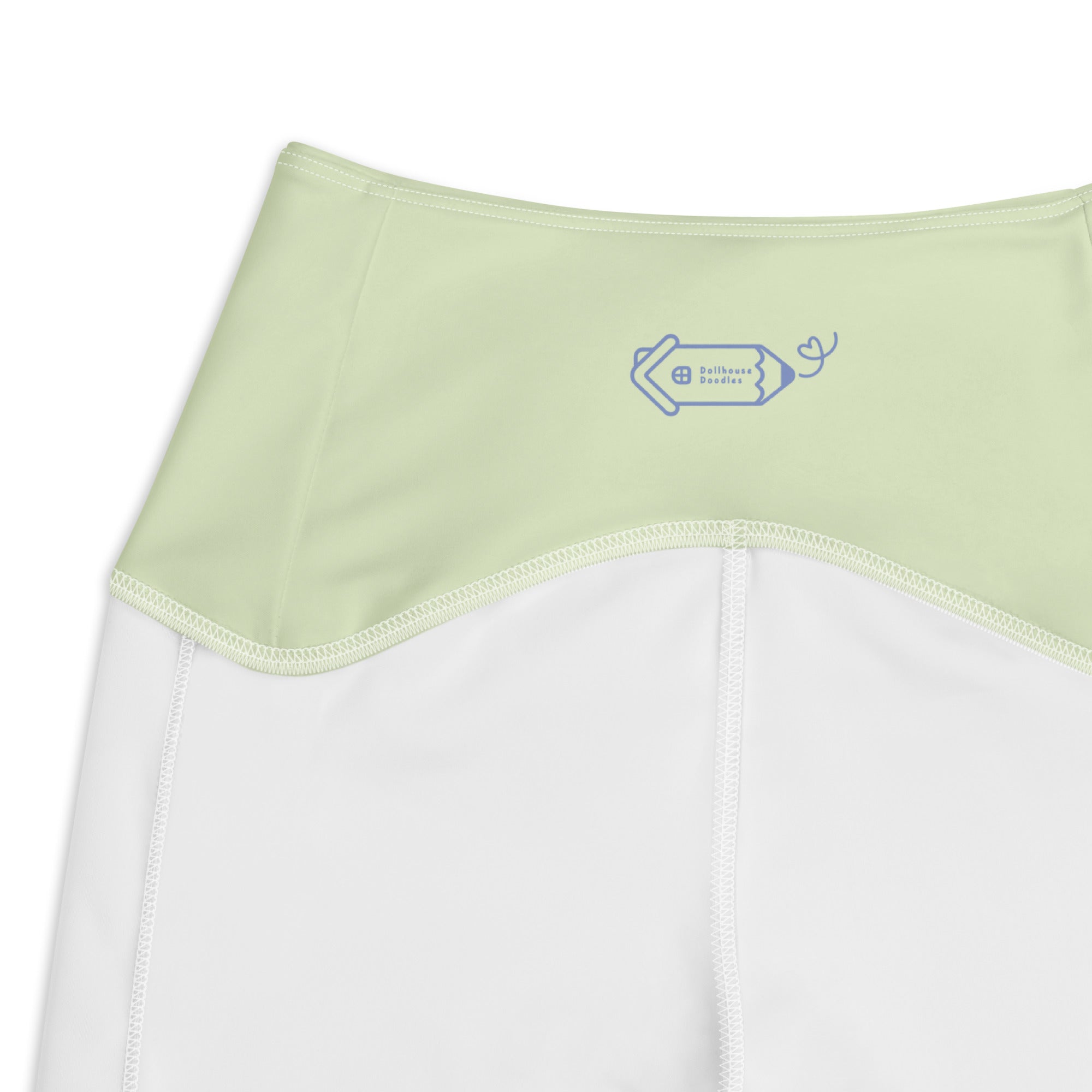 RECYCLED High Waist Pocket Leggings - 'Spring Stems'