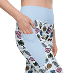 RECYCLED High Waist Pocket Leggings - 'Gingham Getaway'