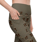 RECYCLED High Waist Pocket Leggings - 'Dead Cute'
