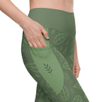 RECYCLED High Waist Pocket Leggings - 'Bug's Life'