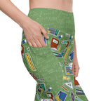 RECYCLED High Waist Pocket Leggings - 'Teacher's Pet'