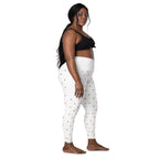 RECYCLED High Waist Pocket Leggings - 'Strawberry Picking'
