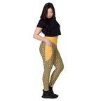 RECYCLED High Waist Pocket Leggings - 'Summertime Vintage'