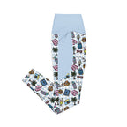 RECYCLED High Waist Pocket Leggings - 'Gingham Getaway'