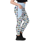 RECYCLED High Waist Pocket Leggings - 'Gingham Getaway'