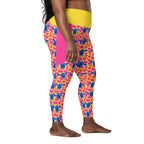 RECYCLED High Waist Pocket Leggings - 'Silly Cow'