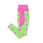 RECYCLED High Waist Pocket Leggings - 'Silly Goose'