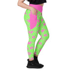 RECYCLED High Waist Pocket Leggings - 'Silly Goose'
