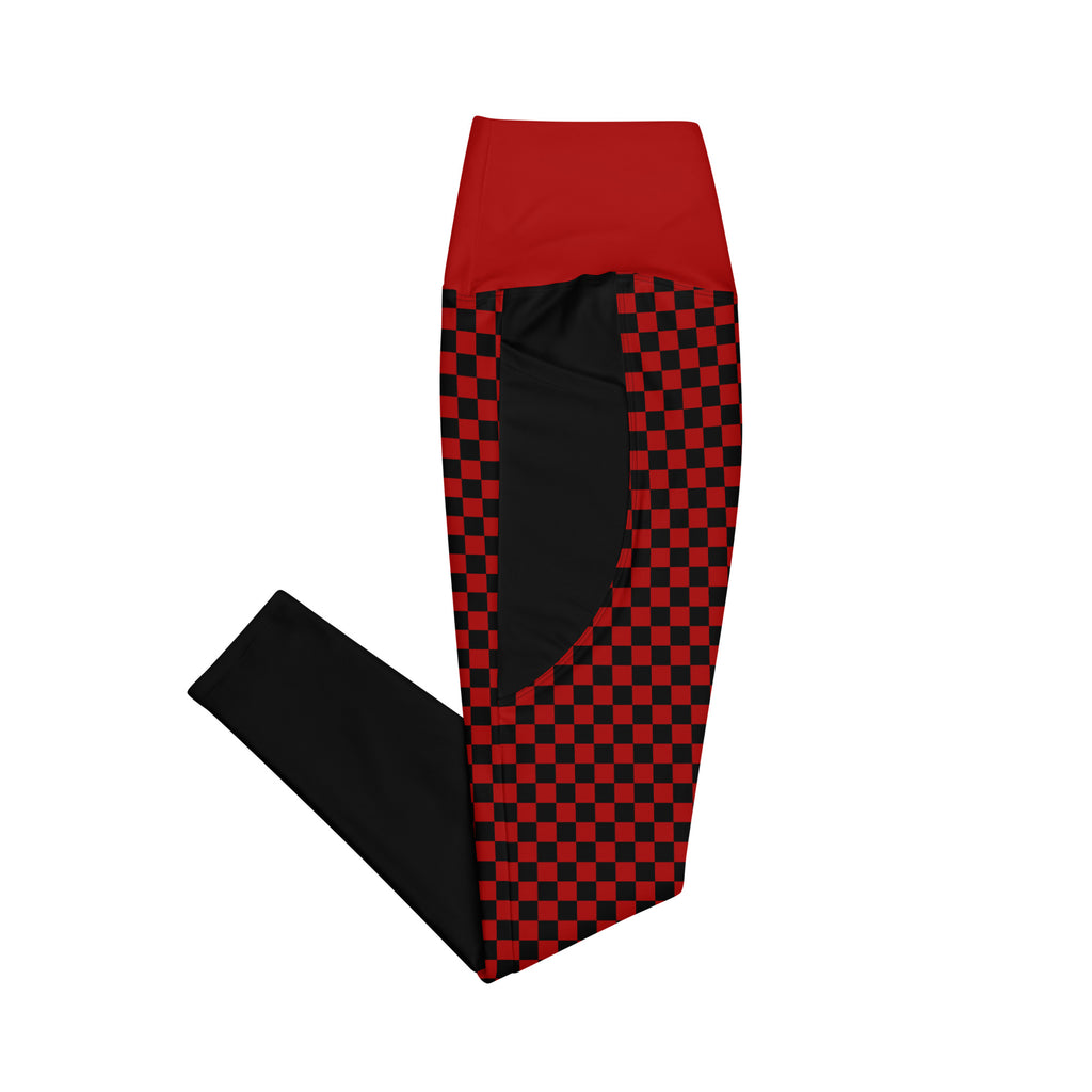 RECYCLED High Waist Pocket Leggings - 'Black Parade'