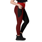 RECYCLED High Waist Pocket Leggings - 'Black Parade'