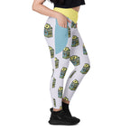 RECYCLED High Waist Pocket Leggings - 'Got Milk?'
