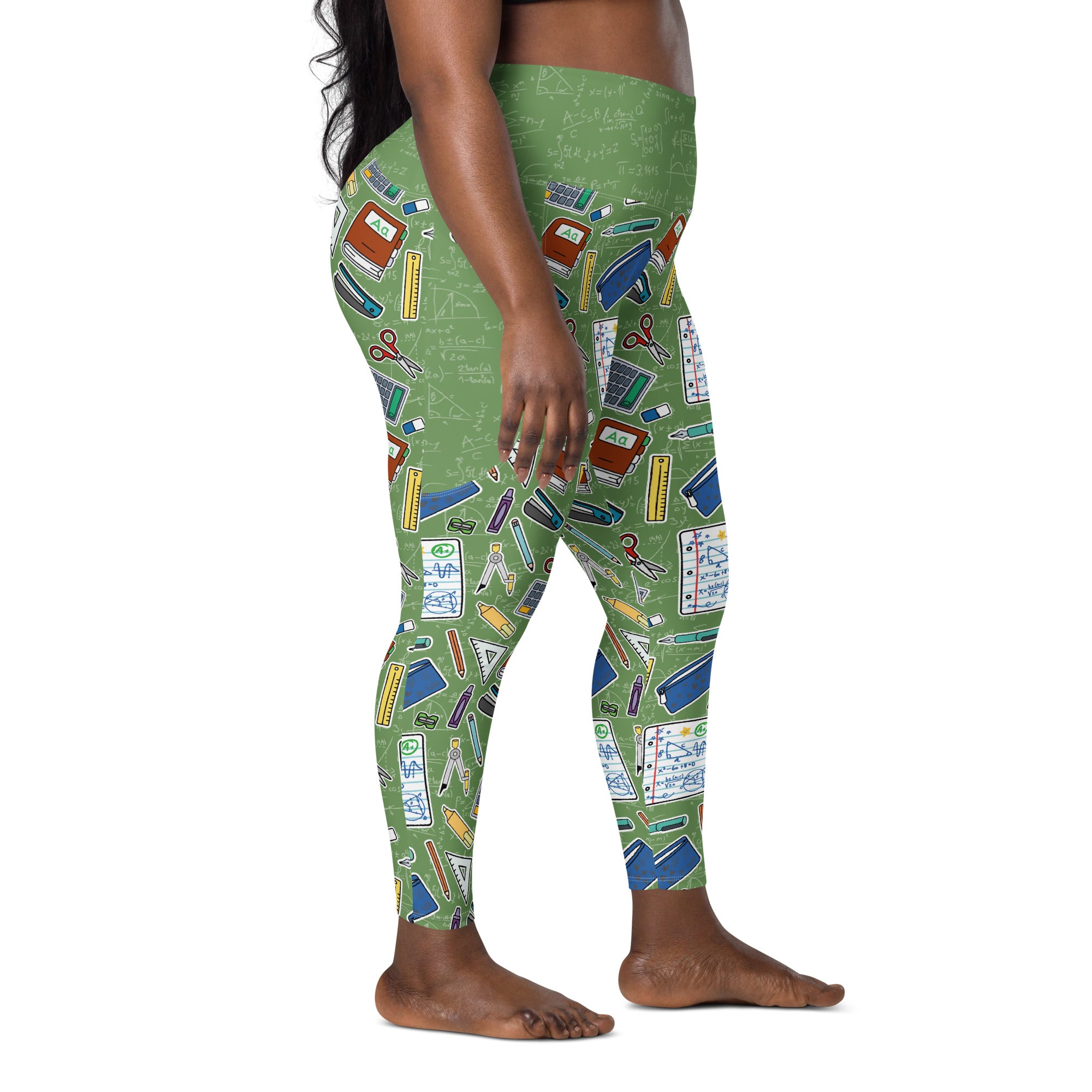 RECYCLED High Waist Pocket Leggings - 'Teacher's Pet'