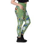 RECYCLED High Waist Pocket Leggings - 'Teacher's Pet'