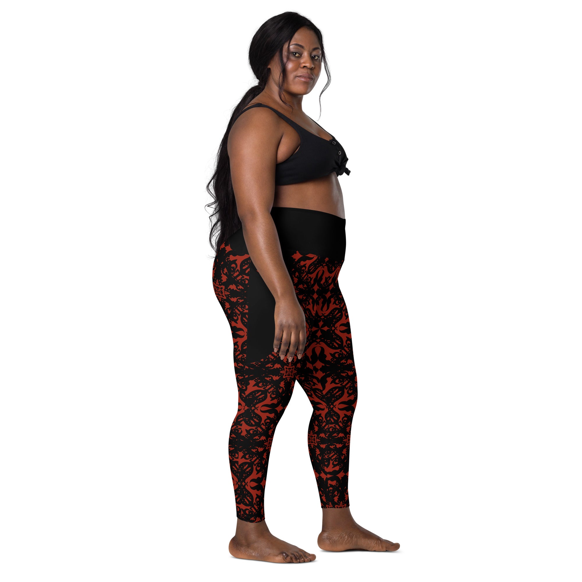 RECYCLED High Waist Pocket Leggings - 'For I Have Sinned'