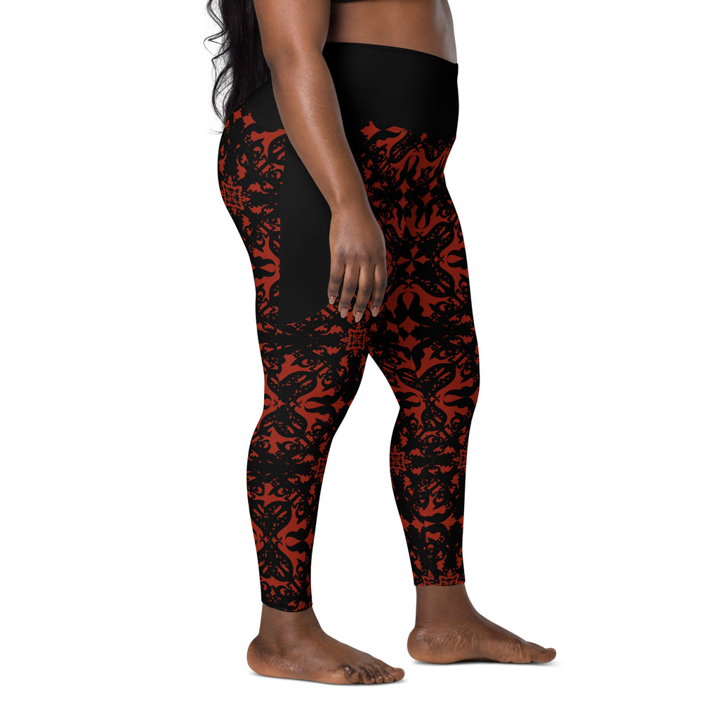 RECYCLED High Waist Pocket Leggings - 'For I Have Sinned'