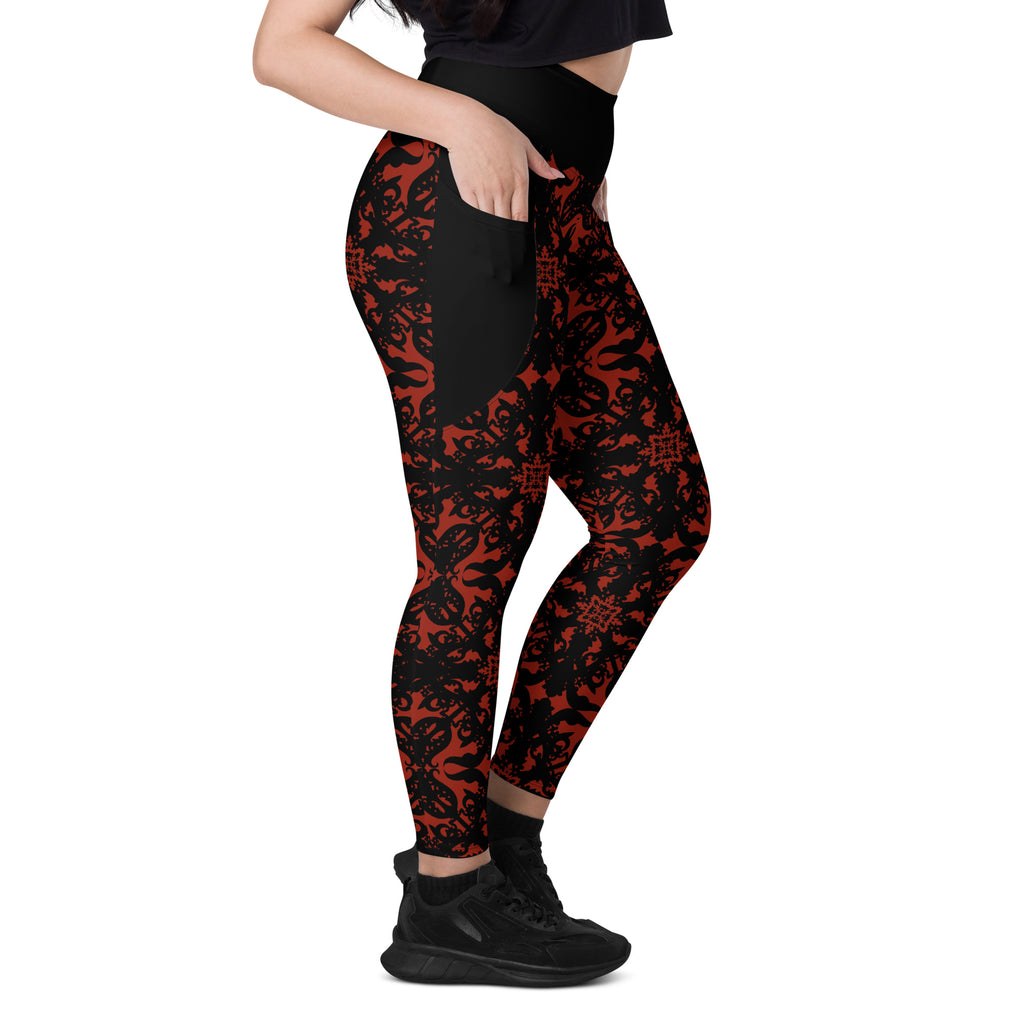 RECYCLED High Waist Pocket Leggings - 'For I Have Sinned'