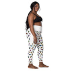 RECYCLED High Waist Pocket Leggings - 'Ice Cream' Leggings