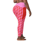 RECYCLED High Waist Pocket Leggings - 'Strawberry Salsa'
