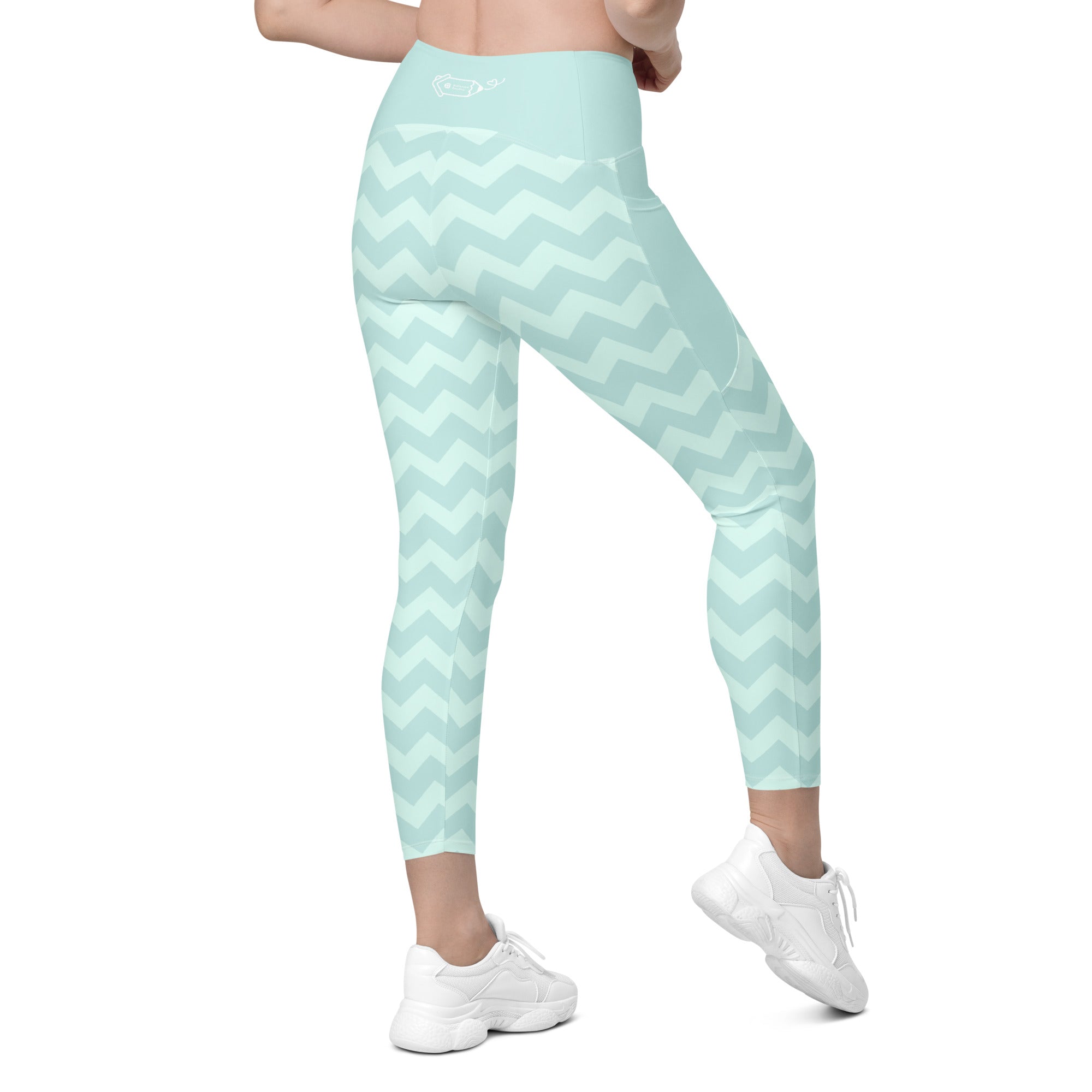 RECYCLED High Waist Pocket Leggings - 'Zig-A-Zig-Ah!'