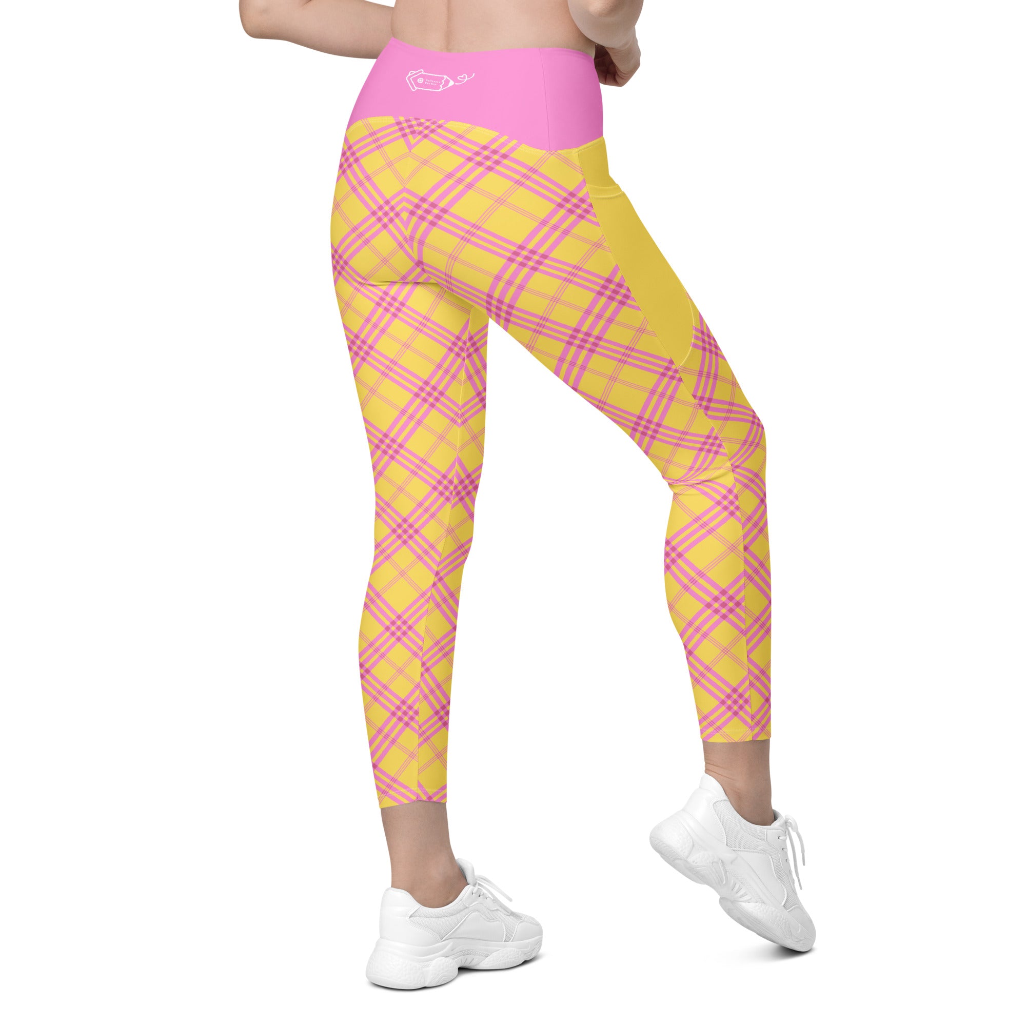RECYCLED High Waist Pocket Leggings - 'Raspberry Ripple'