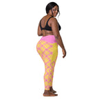 RECYCLED High Waist Pocket Leggings - 'Raspberry Ripple'