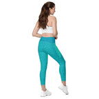 RECYCLED High Waist Pocket Leggings - 'Aquamarine'