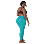 RECYCLED High Waist Pocket Leggings - 'Aquamarine'
