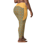 RECYCLED High Waist Pocket Leggings - 'Summertime Vintage'