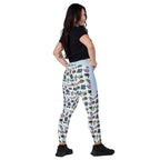 RECYCLED High Waist Pocket Leggings - 'Gingham Getaway'