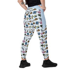 RECYCLED High Waist Pocket Leggings - 'Gingham Getaway'