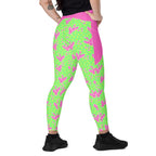 RECYCLED High Waist Pocket Leggings - 'Silly Goose'