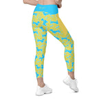 RECYCLED High Waist Pocket Leggings - 'Silly Sausage'