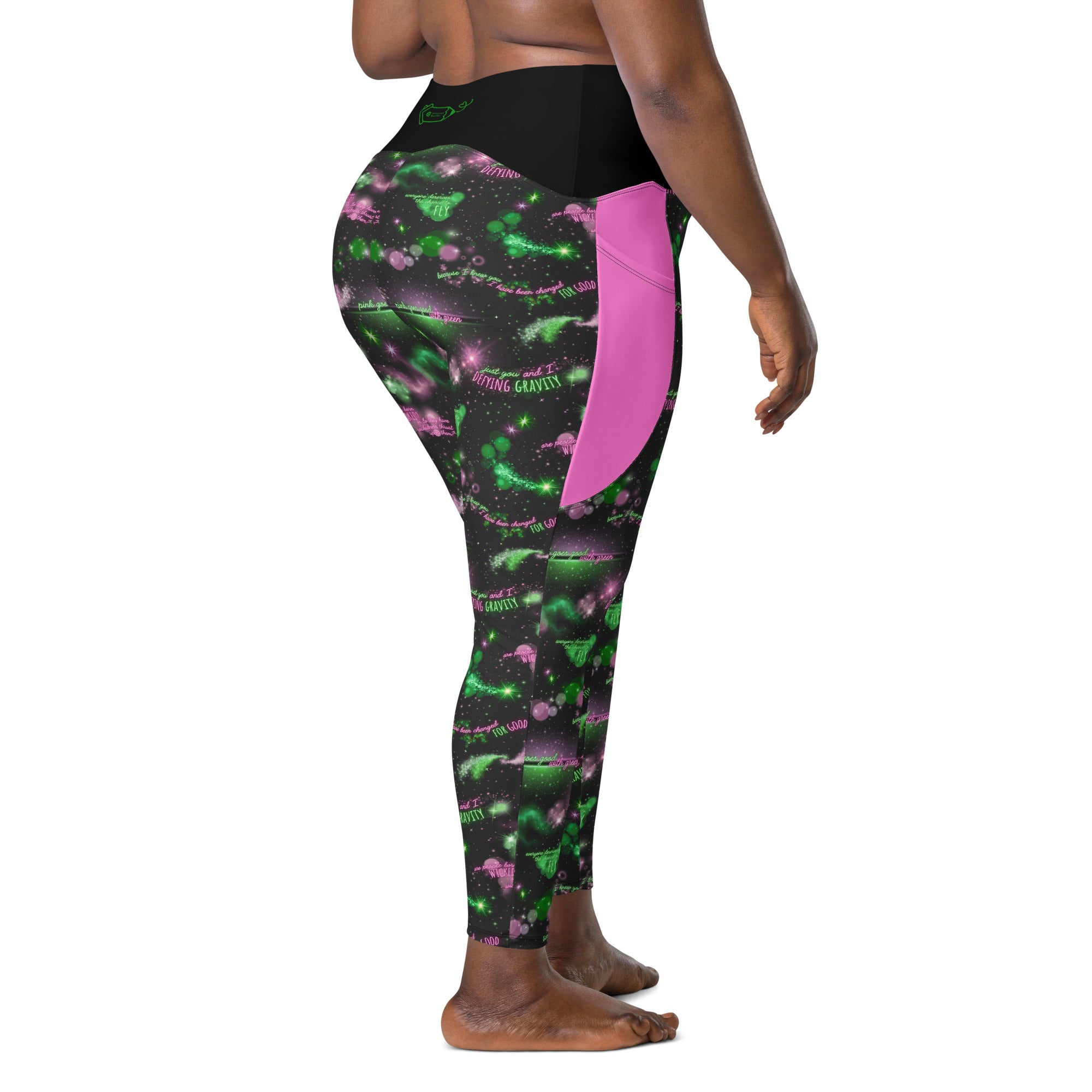 RECYCLED High Waist Pocket Leggings - 'Defy Gravity'