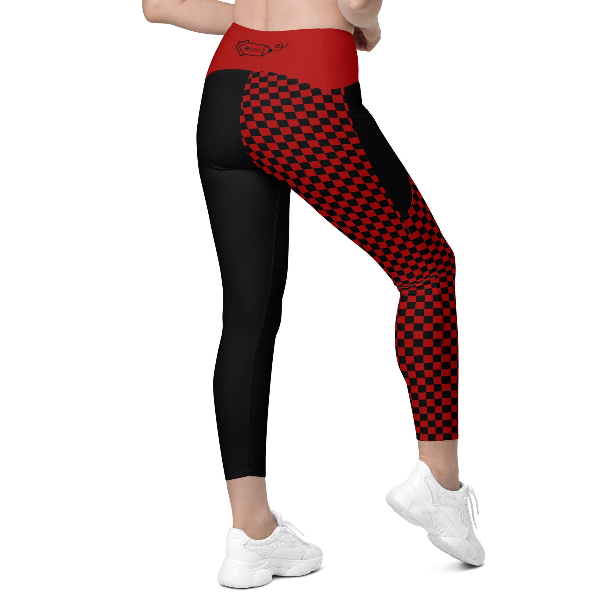RECYCLED High Waist Pocket Leggings - 'Black Parade'