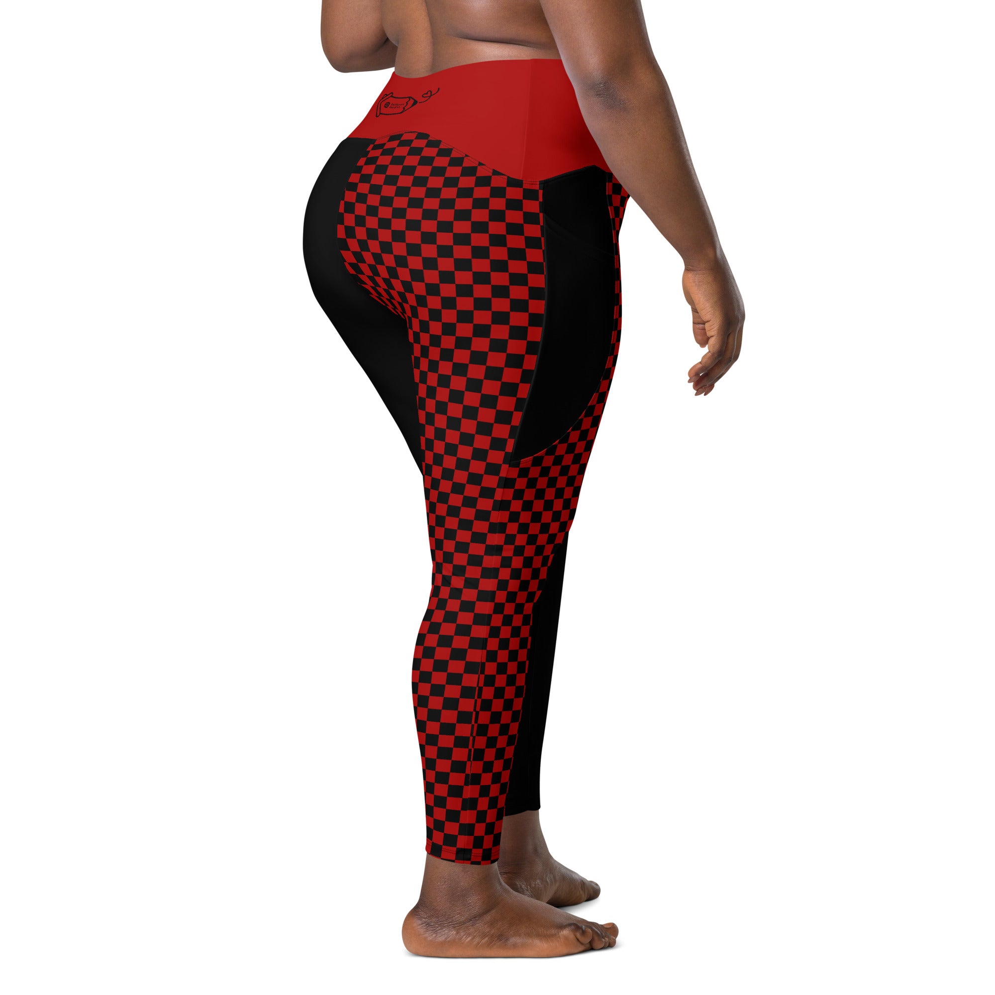 RECYCLED High Waist Pocket Leggings - 'Black Parade'
