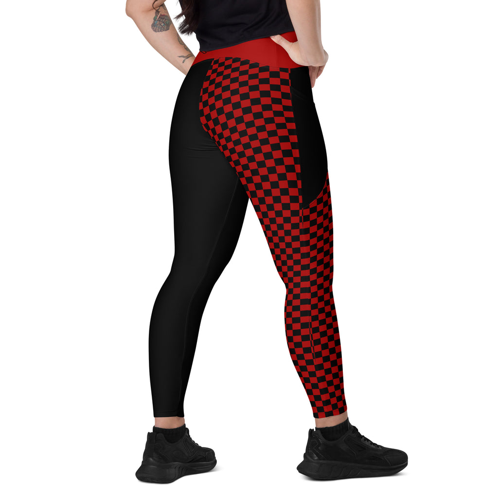RECYCLED High Waist Pocket Leggings - 'Black Parade'