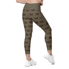 RECYCLED High Waist Pocket Leggings - 'Dead Cute'