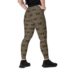 RECYCLED High Waist Pocket Leggings - 'Dead Cute'