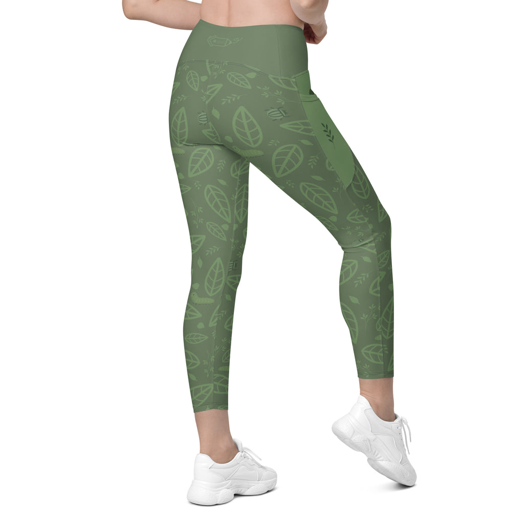 RECYCLED High Waist Pocket Leggings - 'Bug's Life'