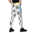 RECYCLED High Waist Pocket Leggings - 'Got Milk?'