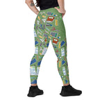 RECYCLED High Waist Pocket Leggings - 'Teacher's Pet'