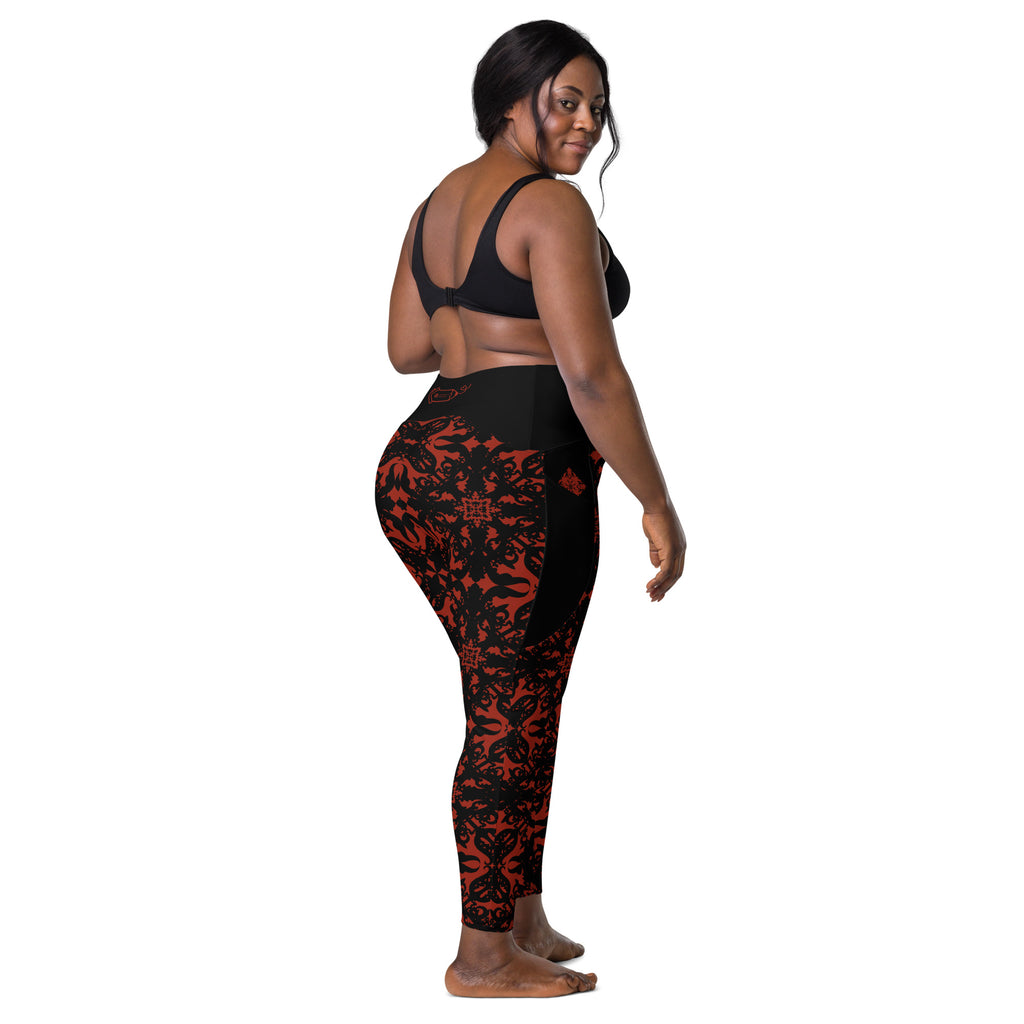 RECYCLED High Waist Pocket Leggings - 'For I Have Sinned'