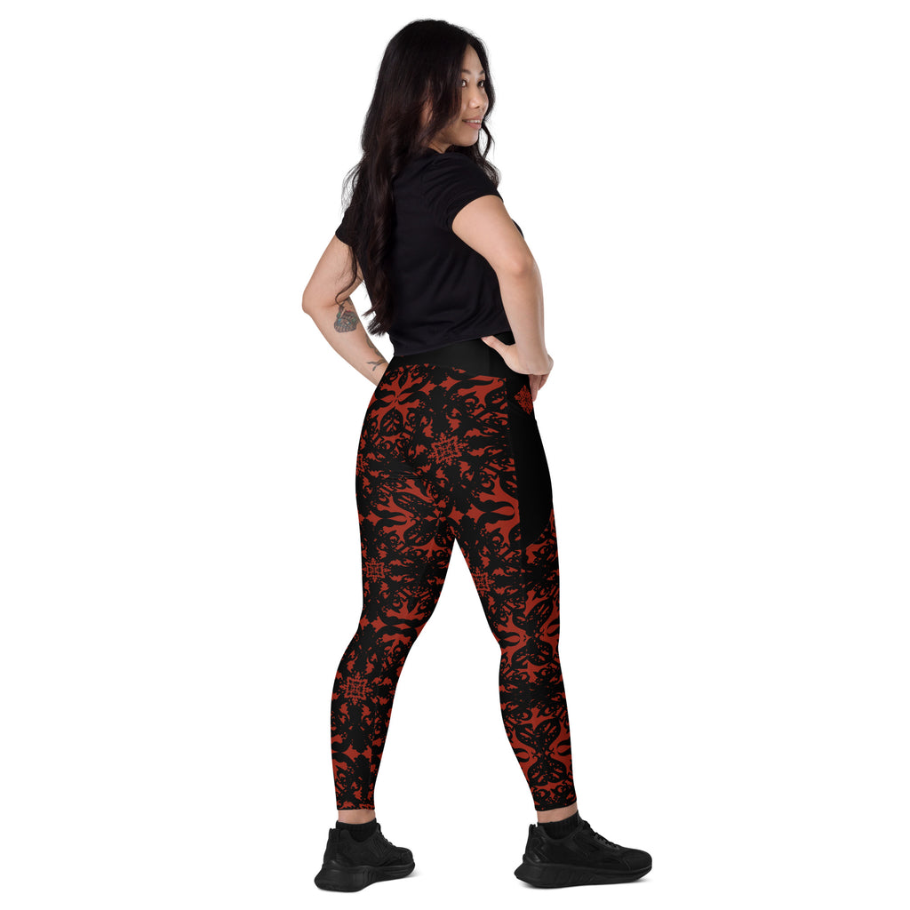 RECYCLED High Waist Pocket Leggings - 'For I Have Sinned'