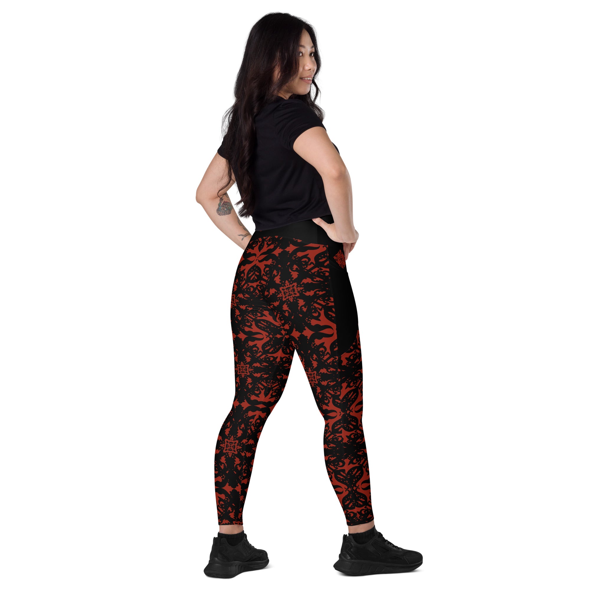 RECYCLED High Waist Pocket Leggings - 'For I Have Sinned'