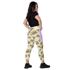 RECYCLED High Waist Pocket Leggings - 'Easter Kittens'