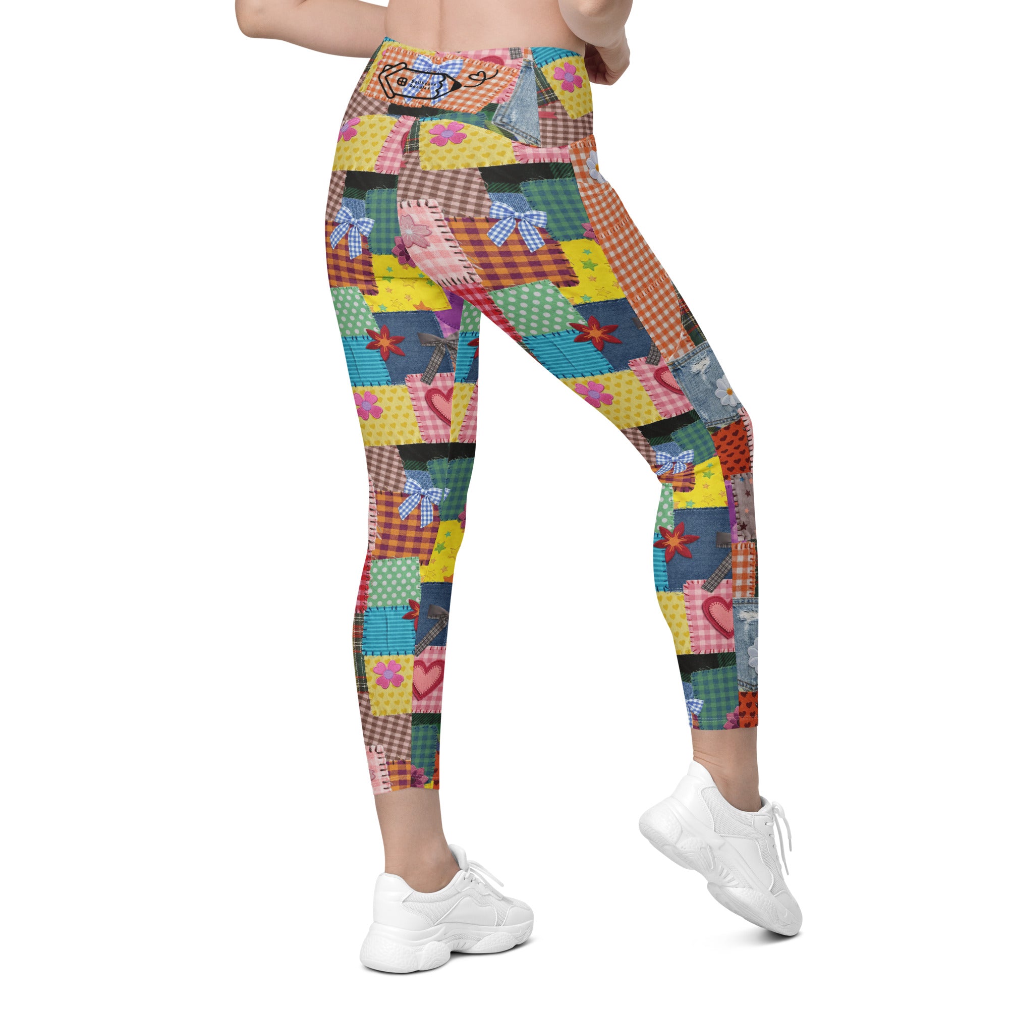 RECYCLED High Waist Pocket Leggings - 'Perfect Patchwork'
