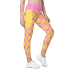 RECYCLED High Waist Pocket Leggings - 'Raspberry Ripple'